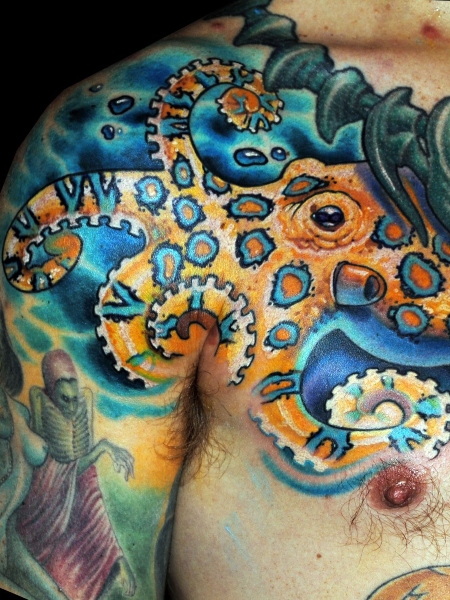 Blue Ringed Octopus Tattoo