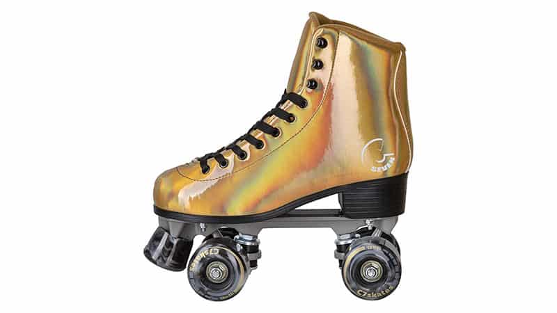 C SEVEN Skate Gear Soft Classic Faux Leather Roller Skates 