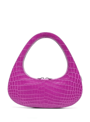Coperni Baguette Swipe Crocodile Effect Shoulder Bag