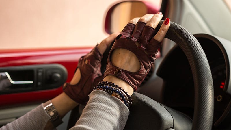 Fingerless Driving Gloves