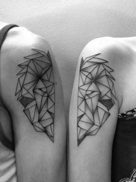 Geometric Sibling Tattoo 