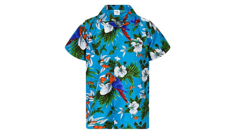 King Kameha Cherry Parrot Hawaiian Shirt