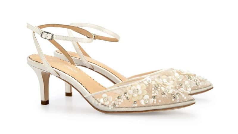 Low Heel Bridal Wedding Shoes