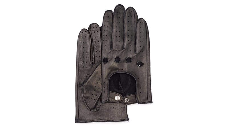 Mggm Collection Mens Touchscreen Unlined Leather Driving Gloves