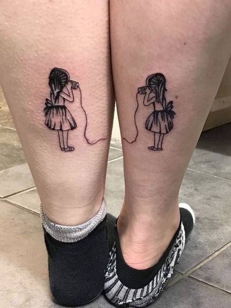 Matching Sibling Tattoos of a design their Dad drew!• • • • • • • If  interested in getting a Tattoo message me at (702) ... | Instagram