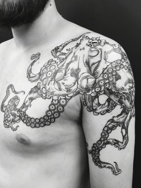 17 Killer Kraken Tattoo Ideas for Men  Women in 2023