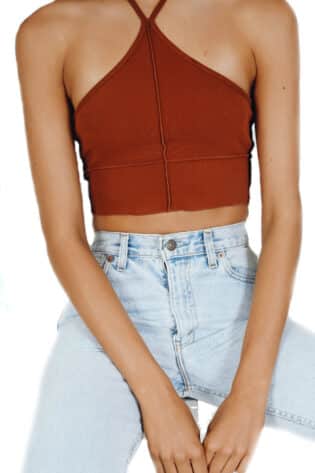 Palm Valley Halter Top :: Brown