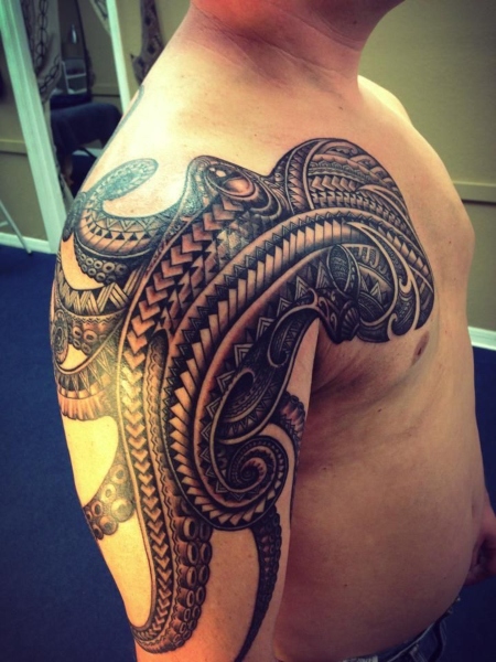 Polynesian Octopus Tattoo
