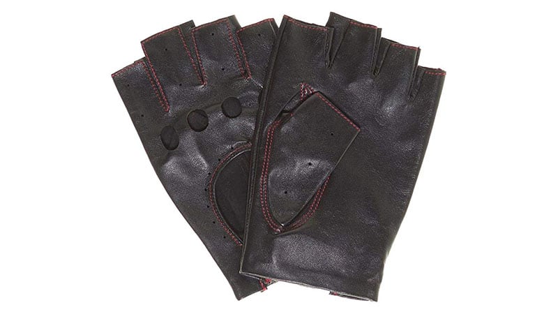Pratt And Hart Chariot Men's 1 2 Finger Leather Driving Gloves