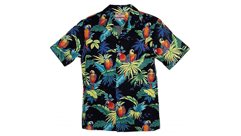 Rjc Brand Tropical Parrots Men's Hawaiian Shirt