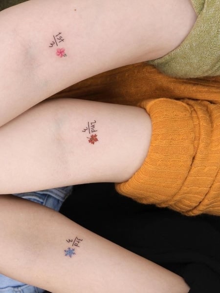Sibling Tattoos For Three