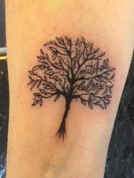 Sibling Tree Tattoos