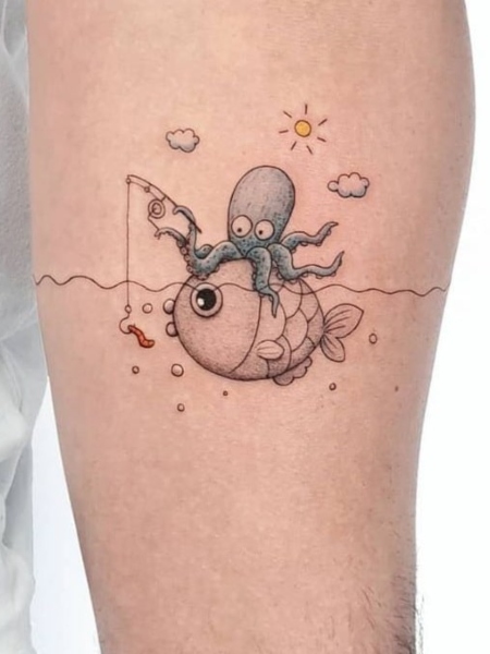 Simple Octopus Tattoo