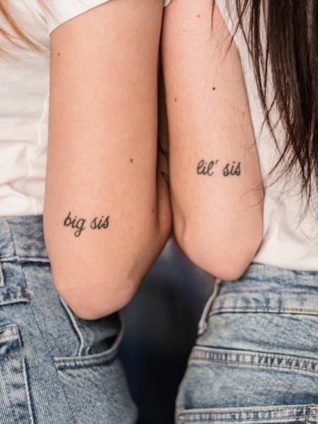 30 Cute Sister Tattoo Ideas  TattooTab