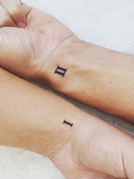 Unisex Sibling Tattoo