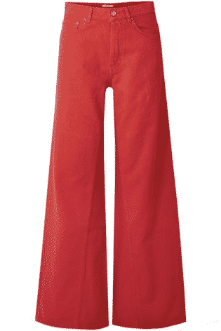 Victoria Victoria Beckham Cropped Mid Rise Wide Leg Jeans
