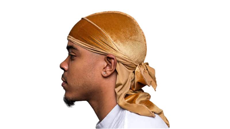 First time wearing a durag as I hear it helps when sleeping for frizzy and  lint getting in hair Am I wearing it right  rDreadlocks