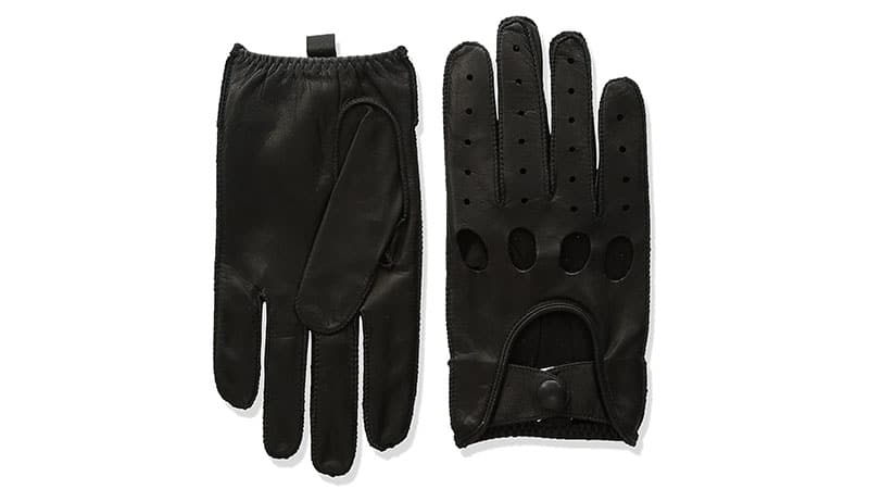 Isotoner Men's Smooth Leather Driving Gloves