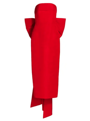 Alexia Maria Margaret Bow Silk Dress
