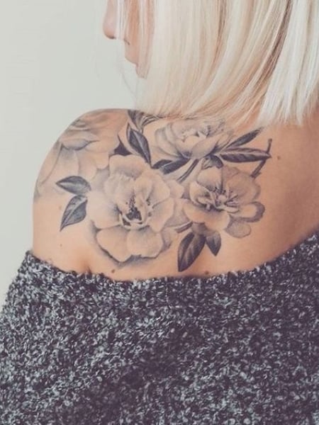 Details more than 85 flower back tattoo woman best  thtantai2