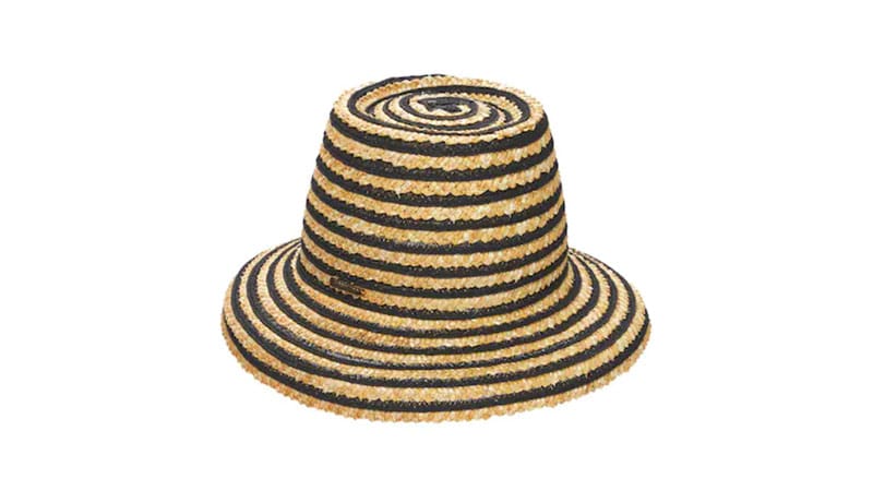 Inspired by  1960s fashion My New Summer Collection 55.5 cm   22 inch chic Medium Size Elegant Bucket Hat Variation Turn up or down Hat