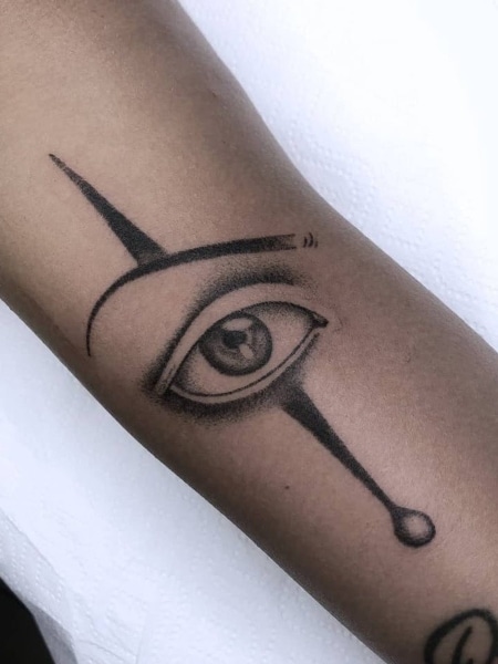 Cool Stick And Poke Tattoo 