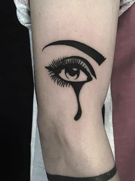 Crying Eye Tattoo 1