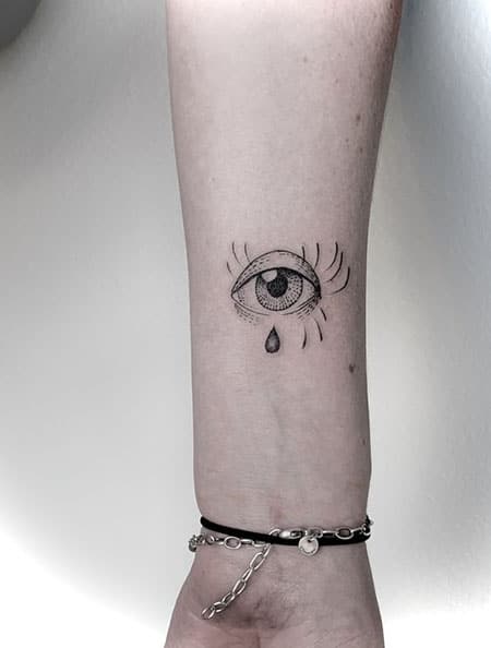 Crying Eye Tattoo