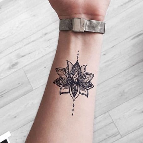 Cute Lotus Flower Tattoo Ideas For Women