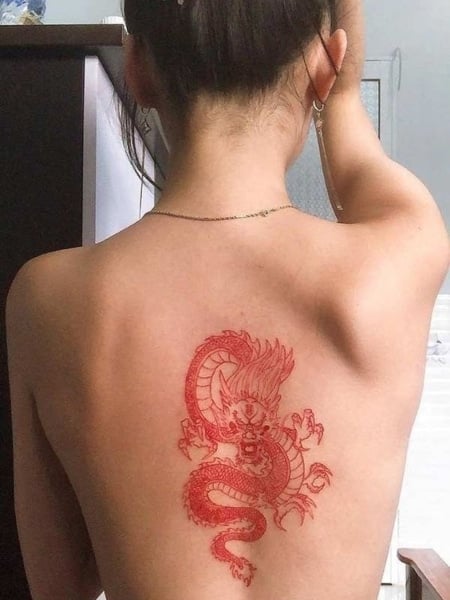 Dragon Back Tattoo