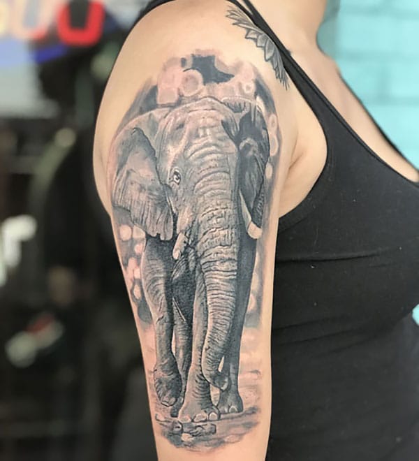 Elephant Arm Tattoo