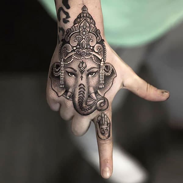 Elephant Hand Tattoo