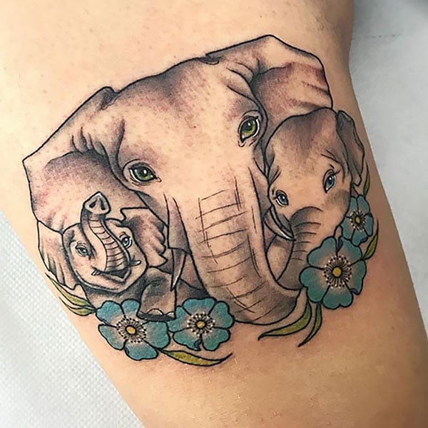 20 Cute Elephant Tattoo Designs with Meaning