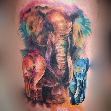 Elephant Tattoos For Women