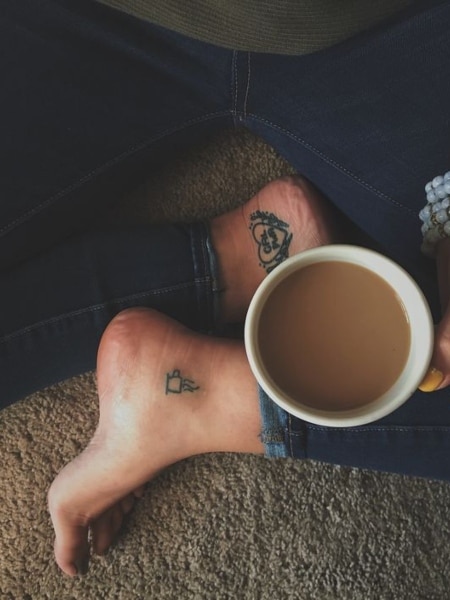 Foot Stick and Poke Tattoo