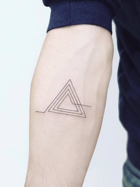 Geometric Minimalist Tattoo