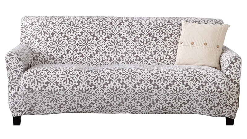 Great Bay Home Store Velvet Plush Stretch Sofa Slipcove