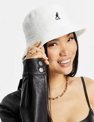 Kangol Bermuda Bucket Hat In White