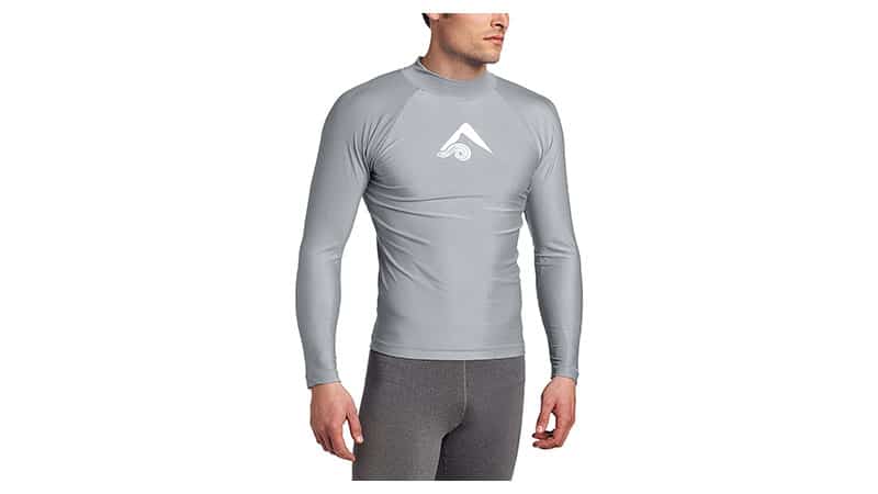 Kanu Surf Men's Long Sleeve Platinum Upf 50+ Rashguard