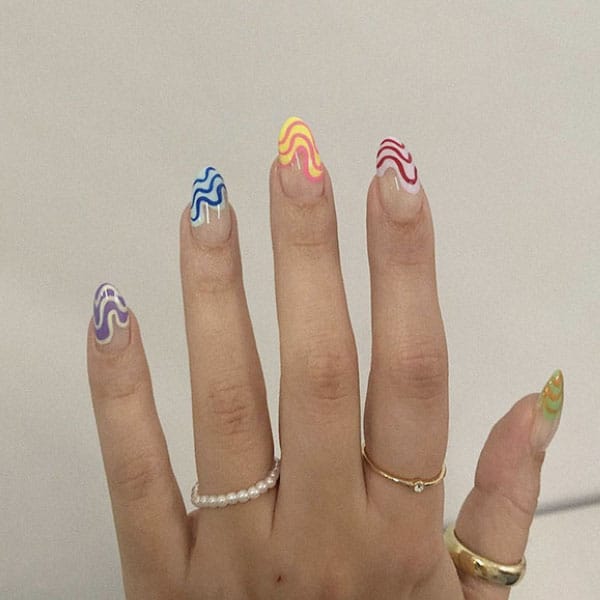 Melted Icecream Art Nail Ideas Yeswhatnails
