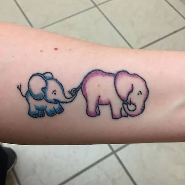 Top more than 76 two elephants tattoo best  thtantai2