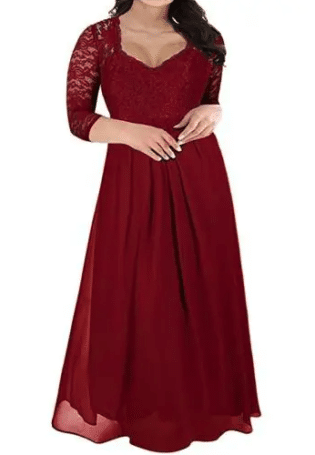Nemidor Women's Deep V Neck Sleeveless Vintage Plus Size Bridesmaid Formal Maxi Dress