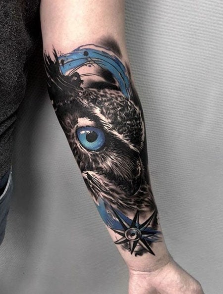 Owl Eyes Tattoo