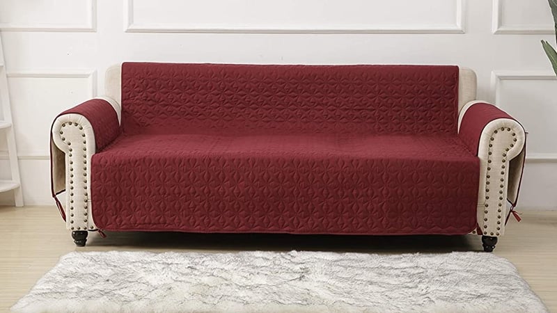 15 Best Sofa Covers To Protect Your, Faux Leather Sofa Arm Covers