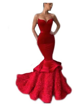 Red Engagement Dress:african Wedding Reception Dress:african Clothing For Women:evening Dress :prom Dress : Christmas Gown:homecoming Dress