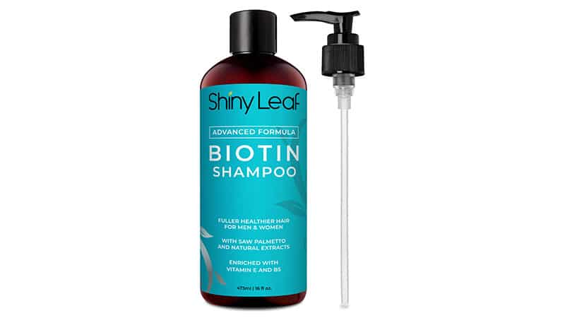 Shiny Leaf Biotin Shampoo For Hair Growth With Dht Blockers