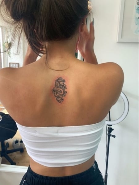 Tattoo tagged with: women, feminine, girl, spine, back | inked-app.com