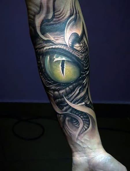 Tattoo uploaded by Sofie Needles  Eye in elbow ditch  blackwork eye  darkart occult  Tattoodo