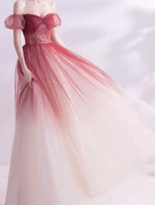 Sparkly Corset Dress Unique : Woman Prom Dress Long Ball Gown : Cottagecore Dress Tulle : Princess Dress Ombre : Evening Dress : Wedding