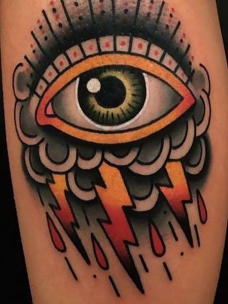 Traditional Eye Tattoo 1